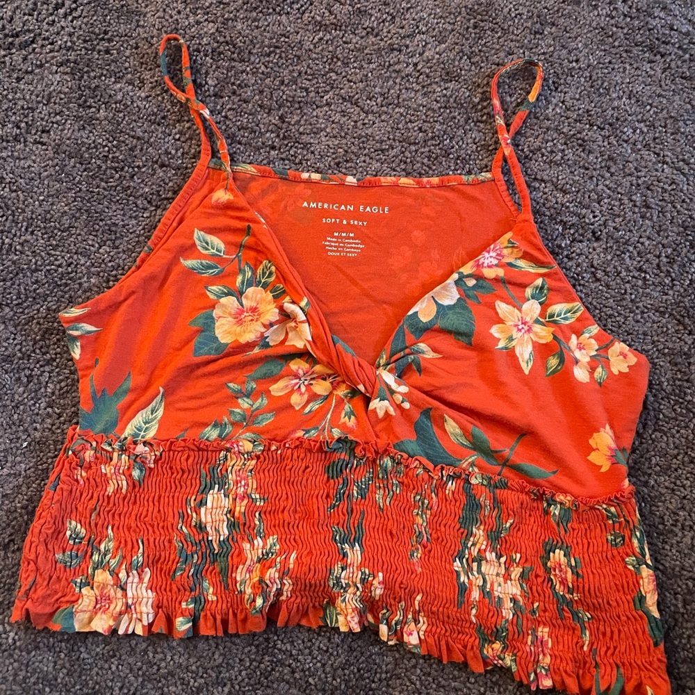 American eagle crop tank